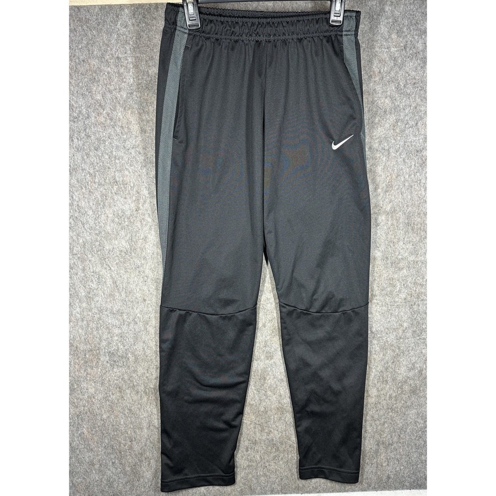 Nike Epic Training Pants Mens M Black Gray Dri-FIT Ankle Zip 835573-020